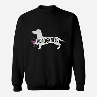 Dachshund The Red Wine Champagne Lover Wine Lover Sweat Shirt - Seseable