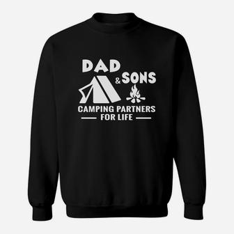 Dad And Son Camping Partner Sweat Shirt - Seseable