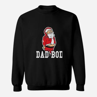 Dad Bod Funny Christmas Santa Suit Sweat Shirt - Seseable