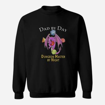 Dad By Day Tabletop Gift Fathers Day Dice Rpg Sweat Shirt - Seseable