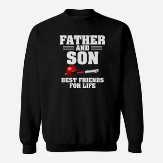 Dad Life Father Son Best Friends Baseball Men Gifts Sweat Shirt - Seseable
