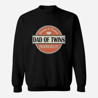 Dad Of Twins Vintage Sweat Shirt - Seseable