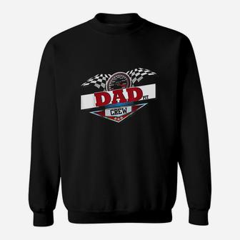 Dad Pit Crew For Car Racing Party Matching Costume Sweat Shirt - Seseable