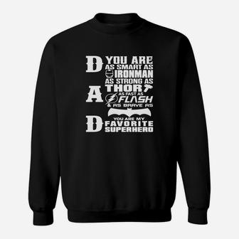Dad - Superhero - Dad Gifts For Fathers Day Sweat Shirt - Seseable