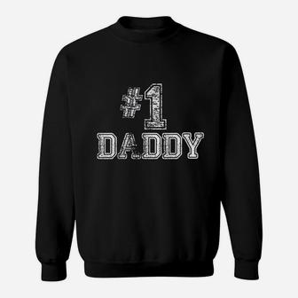 Daddy Dad Number One Fathers Day Gift Sweat Shirt - Seseable