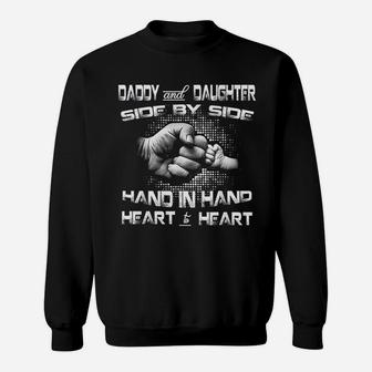 Daddy Daughter Fist Bump Fathers Day Cute Family Dad Gift Sweat Shirt - Seseable