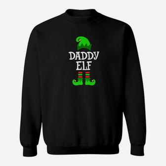 Daddy Elf Matching Family Group Christmas Sweat Shirt - Seseable