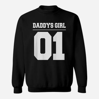 Daddys Girl 01 Fathers Day Gift Idea Daddy Daughter Matching Sweat Shirt - Seseable