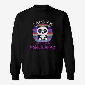 Daddys Little Panda Bear Sweat Shirt - Seseable