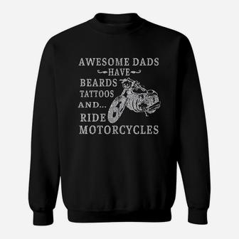 Dads Beards Tattoos Motorcycles Sweat Shirt - Seseable