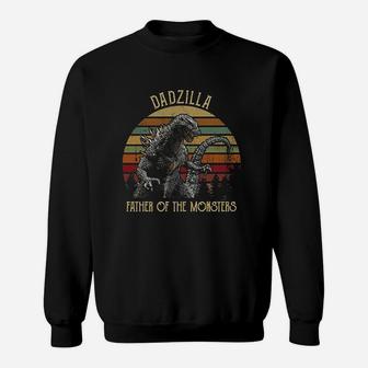 Dadzilla Father Of The Monsters Vintage Sweat Shirt - Seseable