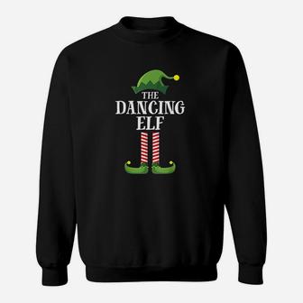 Dancing Elf Matching Family Group Christmas Party Sweat Shirt - Seseable