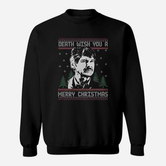 Death Wish You Merry Christmas Sweat Shirt - Seseable