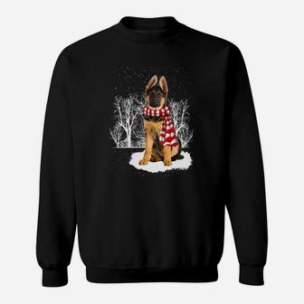 Deutscher Schäferhund Fröhliche Weihnachten Sweatshirt - Seseable