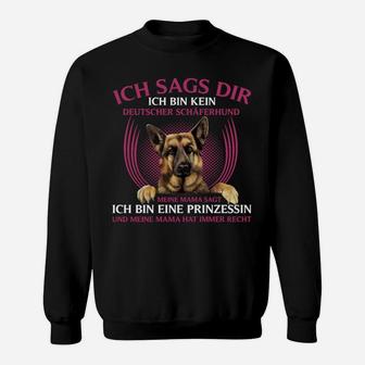 Deutscher Schäferhund Prinzessin Sweatshirt - Seseable