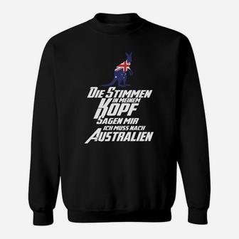 Die Stimmte Ich Muss Nach Australien Sweatshirt - Seseable