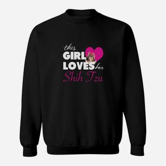 Dieses Mädchen Liebt Ihr Shih Tzu 04Juli Sweatshirt - Seseable