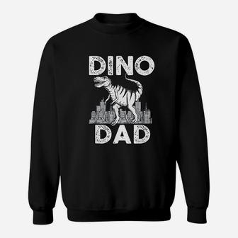 Dino Dad Dinosaur Family Matching Sweat Shirt - Seseable