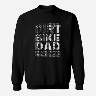 Dirt Bike Dad Bike | Motocross Enduro Us Flag Sweat Shirt - Seseable