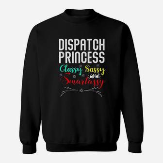 Dispatcher Princess Police Funny Christmas Employee Gifts Sweat Shirt - Seseable