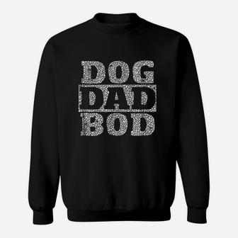 Dog Dad Bod Distressed Pet Owner Fitness Sweat Shirt - Seseable