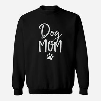Dog Mom Fur Mama Funny Letter Print Cute Mother Graphic Sweat Shirt - Seseable