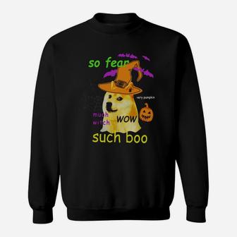 Doge Meme Dog Halloween Shinu Iba Tee Sweat Shirt - Seseable