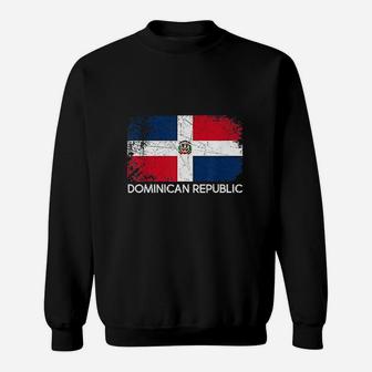 Dominican Flag Vintage Made In Dominican Republic Sweat Shirt - Seseable