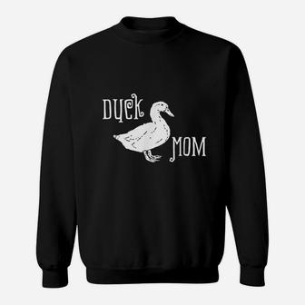 Duck Mom Waterfowl Lover Farm Bird Sweat Shirt - Seseable