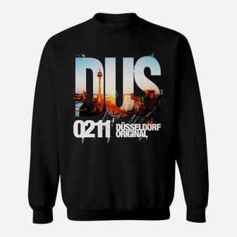 Düsseldorf Skyline Sweatshirt, Original DUS Q2H Design - Seseable