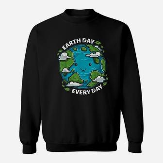 Earth Day Every Day Cute Environmental Gift Sweat Shirt - Seseable