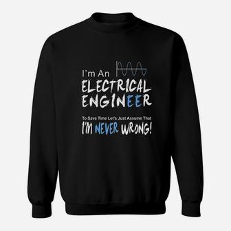 Electrical Engineer Engineering Gift For Father Sweat Shirt - Seseable