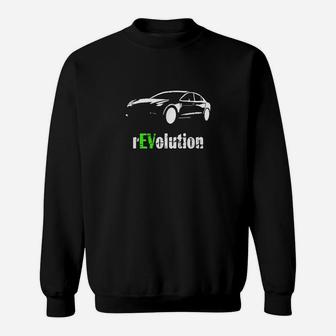 Elektrische Auto-Revolution Batterie Ev Sweatshirt - Seseable