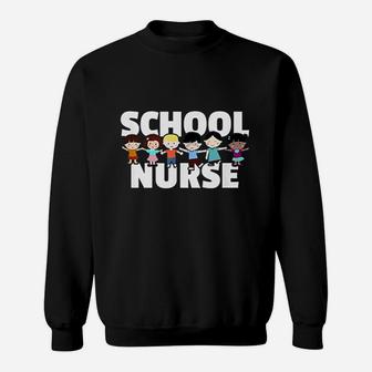 Elementary School Nurse Fun Back To School Nursing Sweat Shirt - Seseable
