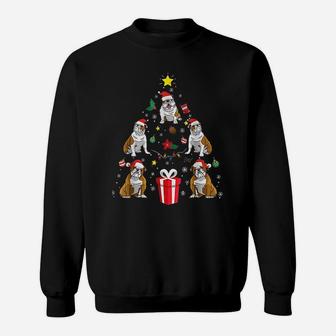English Bulldog Christmas Ornament Sweat Shirt - Seseable