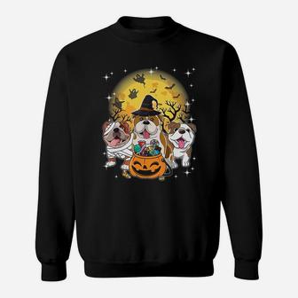 English Bulldog Halloween Sweat Shirt - Seseable