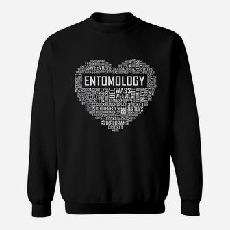 Entomology Heart Gifts Entomologist Gifts Bugs Collector Sweat Shirt - Seseable