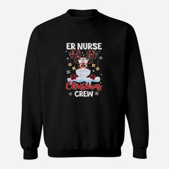 Er Nurse Christmas Crew Sweat Shirt - Seseable