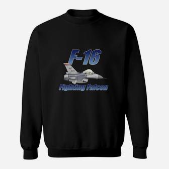 F16 Fighting Falcon Sweat Shirt - Seseable