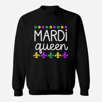 Family Matching Set Gag Funny Gift For Mom Wife Mardi Queen Sweat Shirt - Seseable