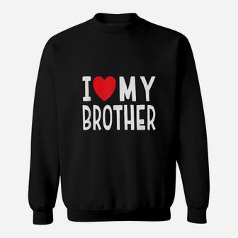 Family Sibling I Love My Brother Heart Sweat Shirt | Seseable FR