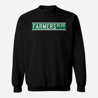 Farmers Blvd Sign Sweat Shirt - Seseable