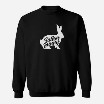 Father Easter Bunny Silhouette Matching Family Sweat Shirt - Seseable