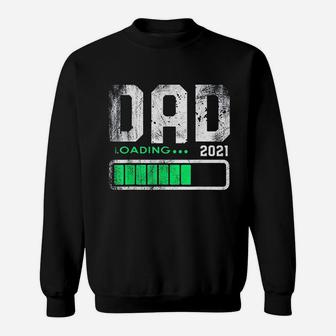Fathers Day Dad Est 2021 Loading Future New Daddy Baby Sweat Shirt - Seseable
