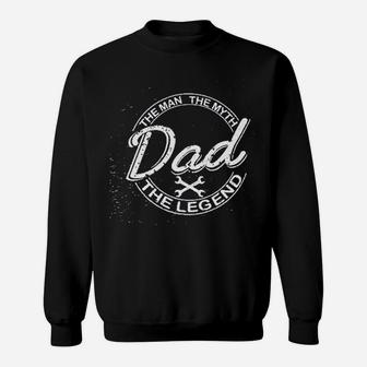 Fathers Day Funny Gifts For Dad The Man The Myth The Legend Sweat Shirt - Seseable