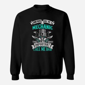 Fathers Day - Mens Mechanic Dad Gift For Fathers Day Sweat Shirt - Seseable
