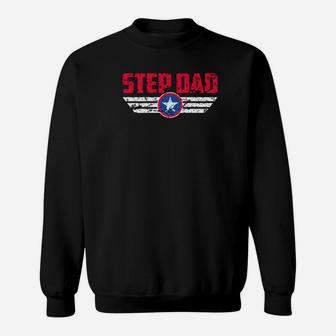 Fathers Day Proud Step Dad Premium Sweat Shirt - Seseable