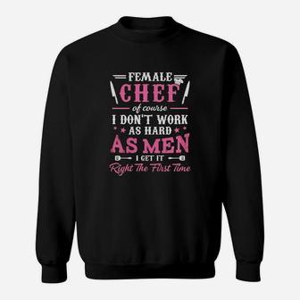 Female Chef Sweat Shirt - Seseable