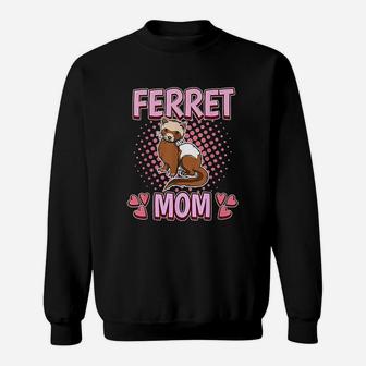 Ferret Mom Mommy Mothers Day Ferret Sweat Shirt - Seseable