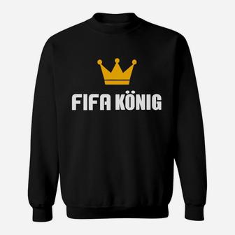 FIFA König Herren Sweatshirt mit Krone-Design, Fußballfan Bekleidung - Seseable